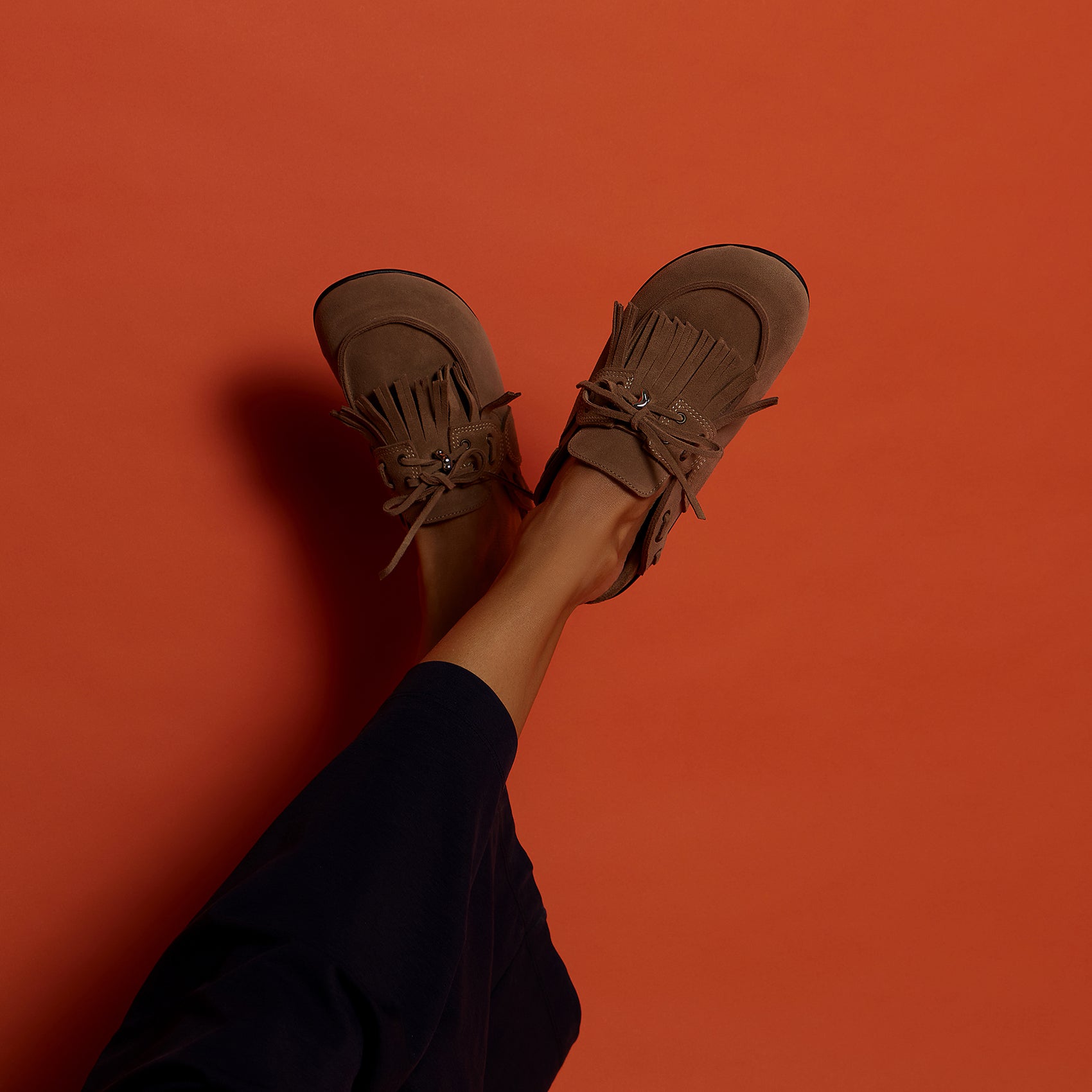 CHERYL FRINGED SUEDE MULES