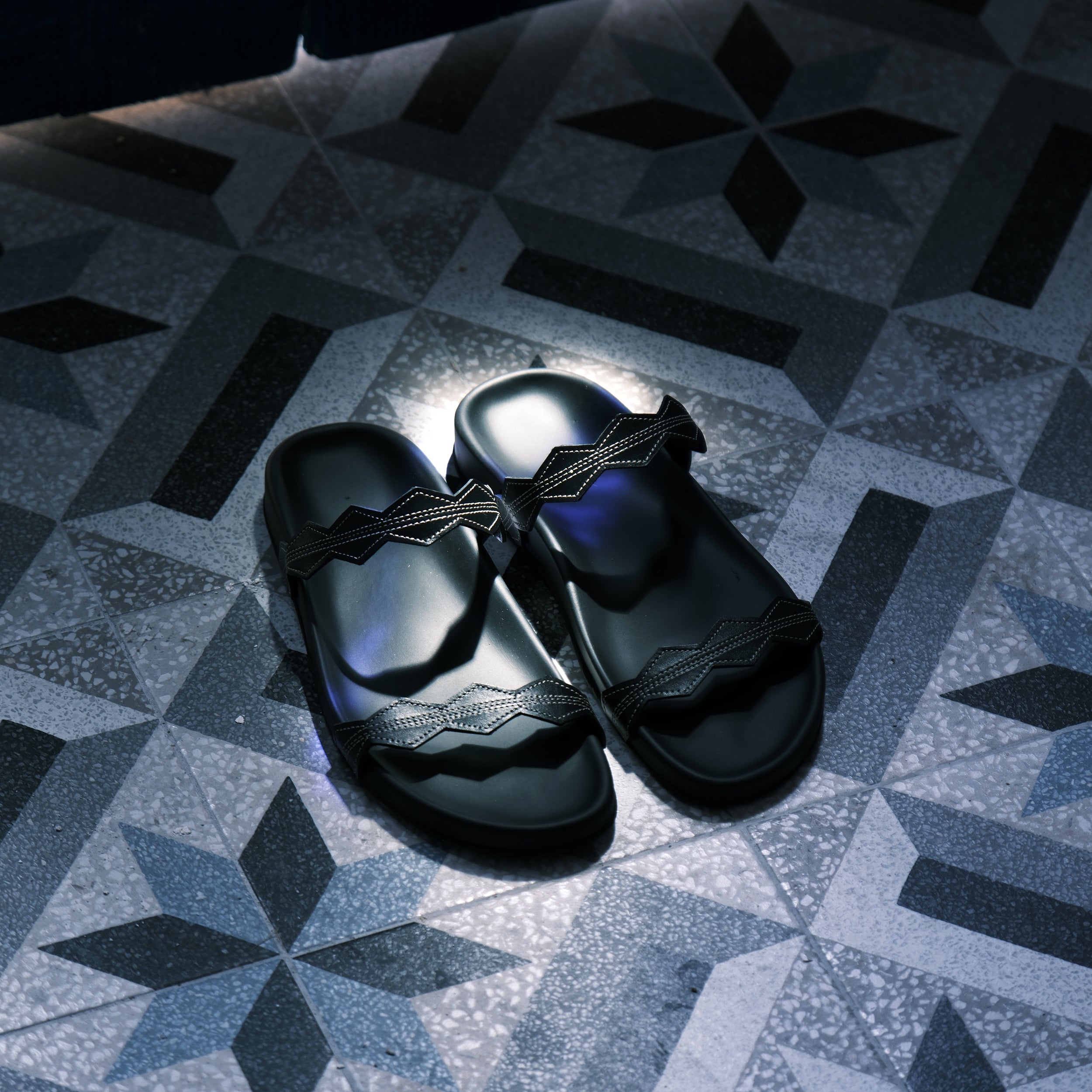 SCALA LEATHER SANDALS