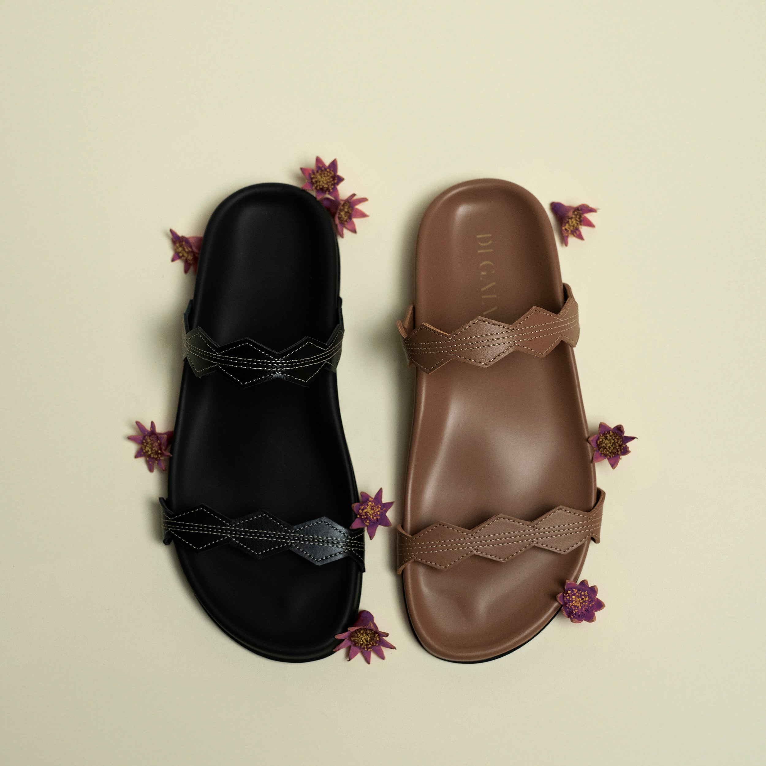 SCALA LEATHER SANDALS
