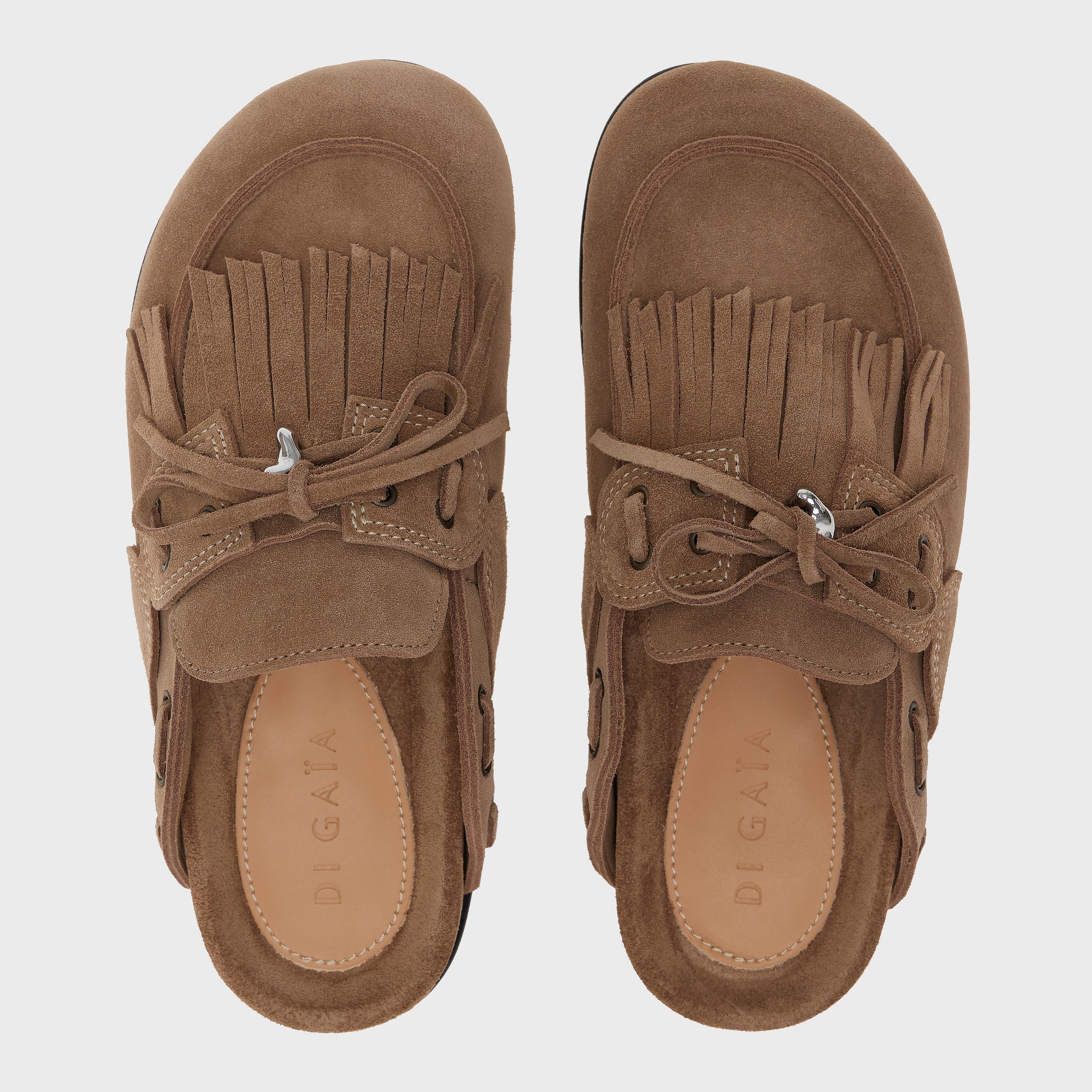 CHERYL FRINGED SUEDE MULES