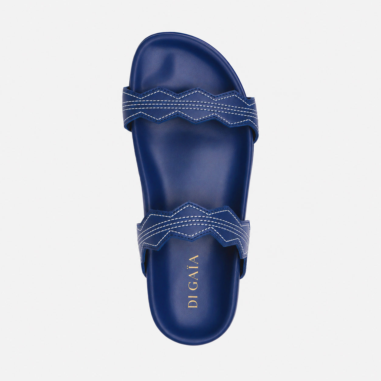 SCALA LEATHER SANDALS NAVY
