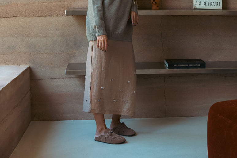 CHERYL FRINGED SUEDE MULES