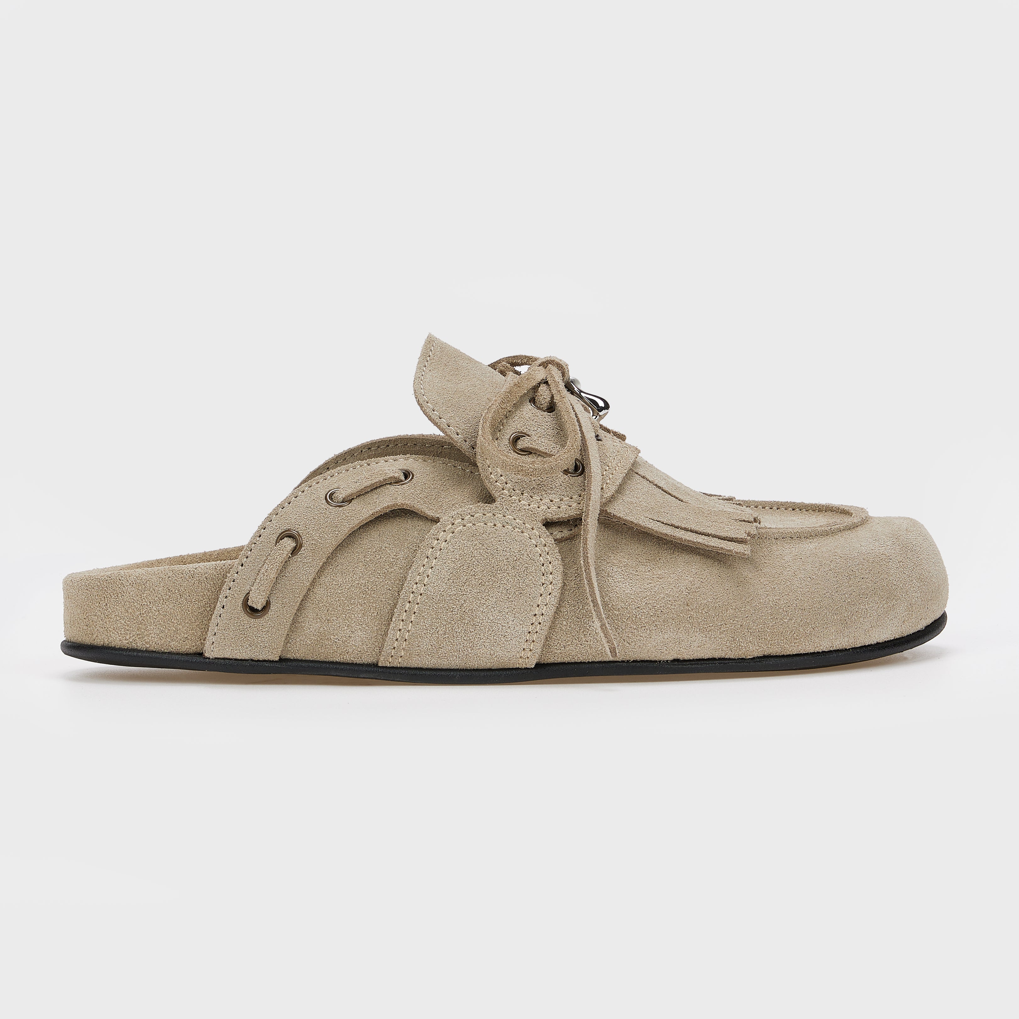 CHERYL FRINGED SUEDE MULES
