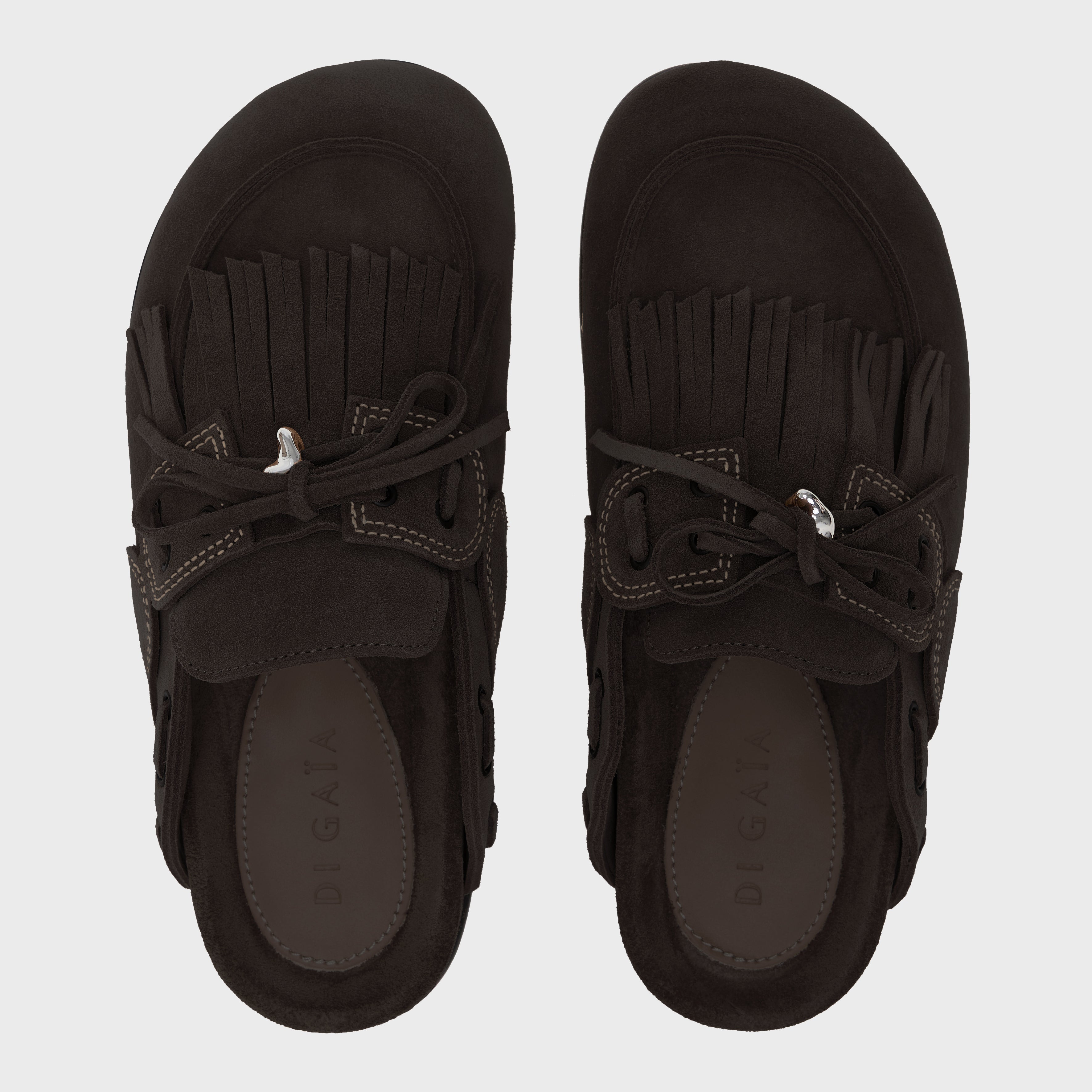 CHERYL FRINGED SUEDE MULES