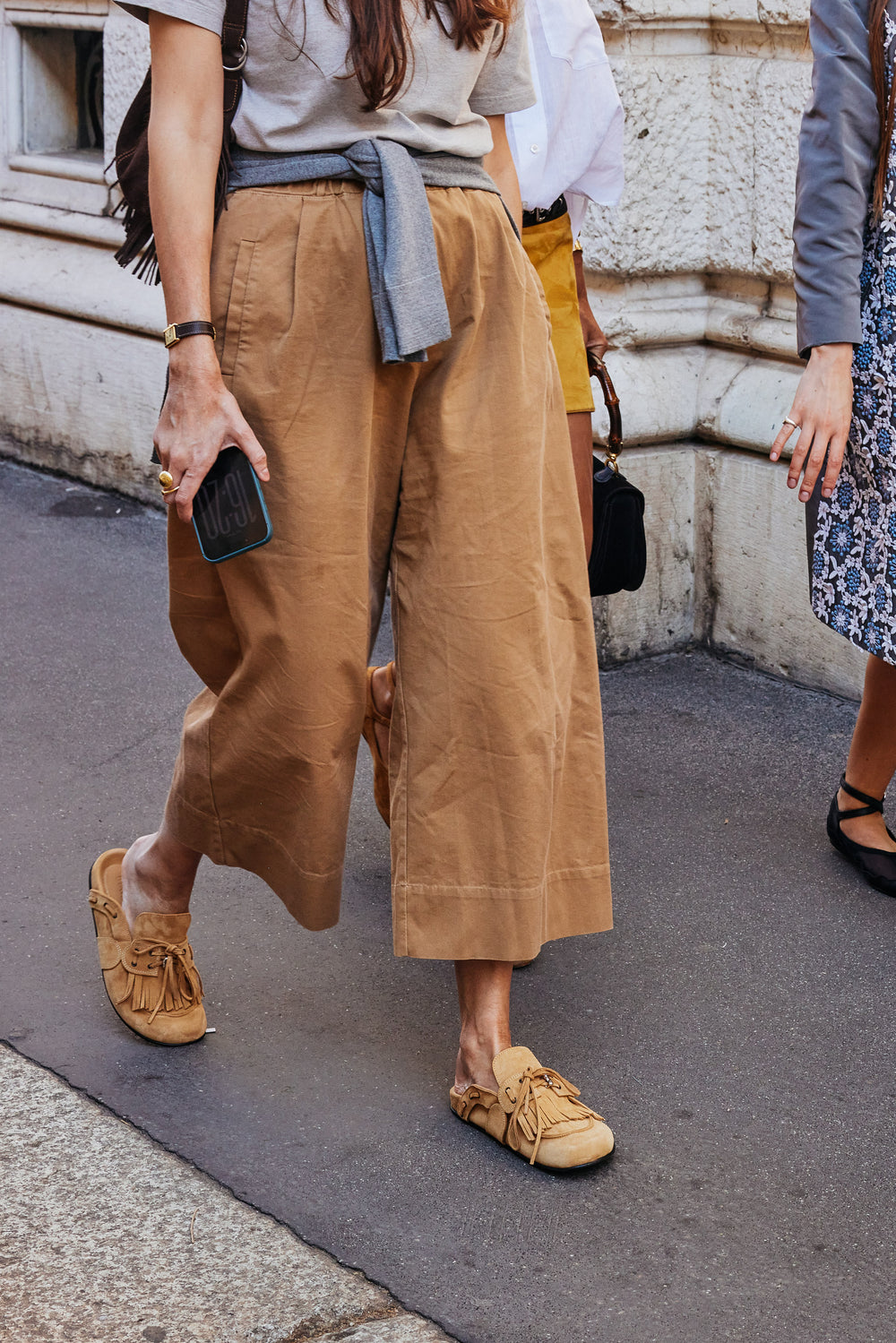CHERYL FRINGED SUEDE MULES
