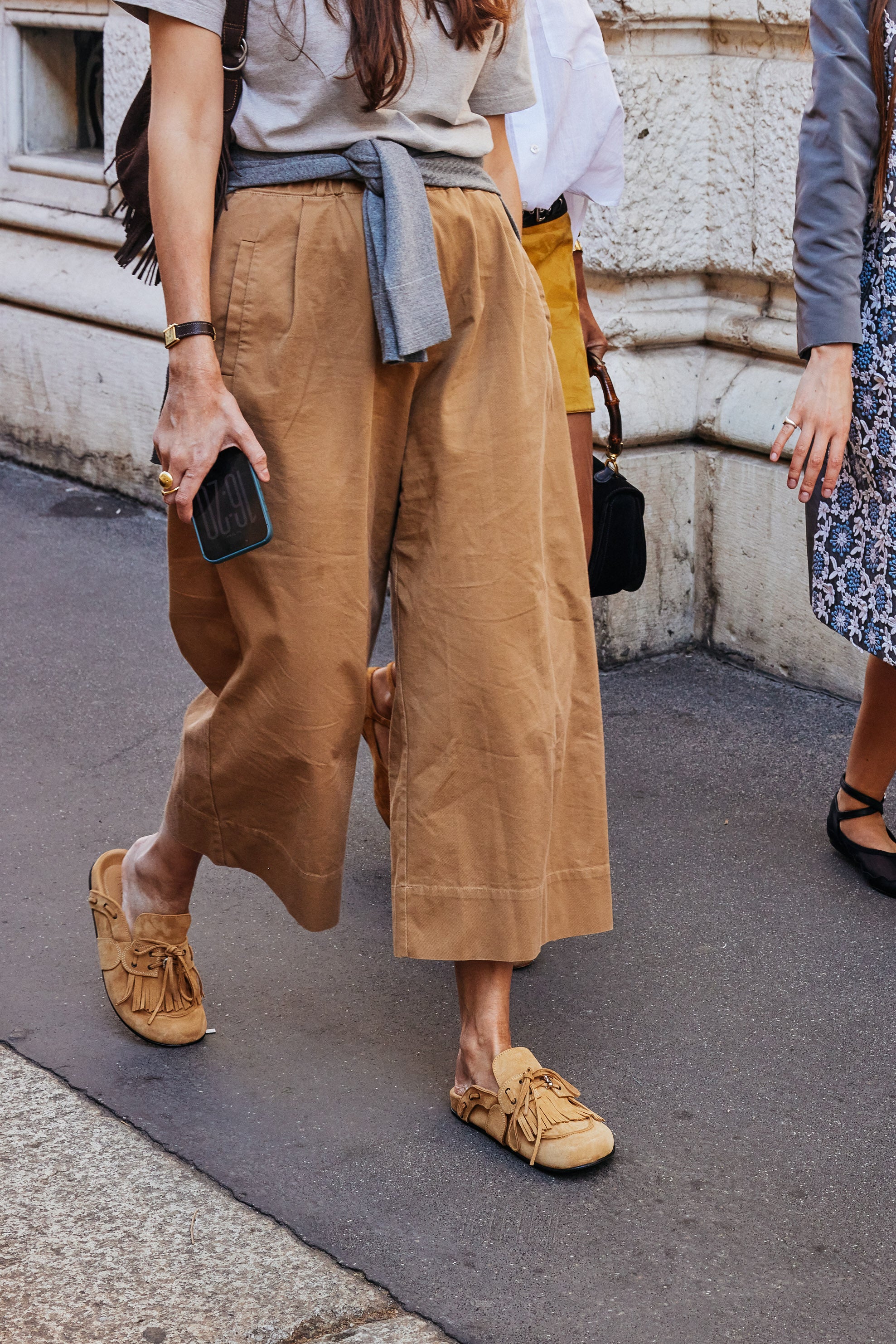 CHERYL FRINGED SUEDE MULES