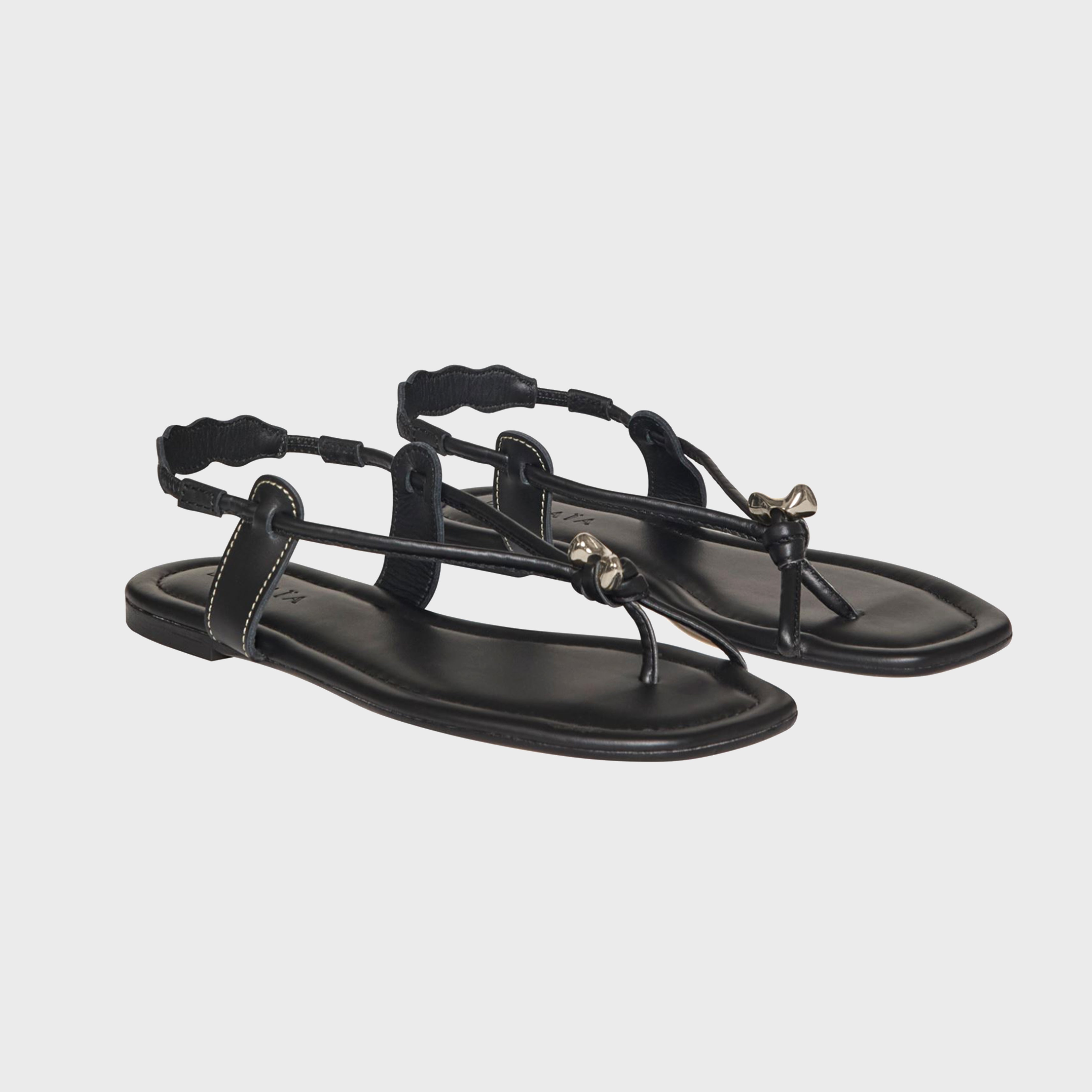 NERISSA KNOT SANDALS BLACK